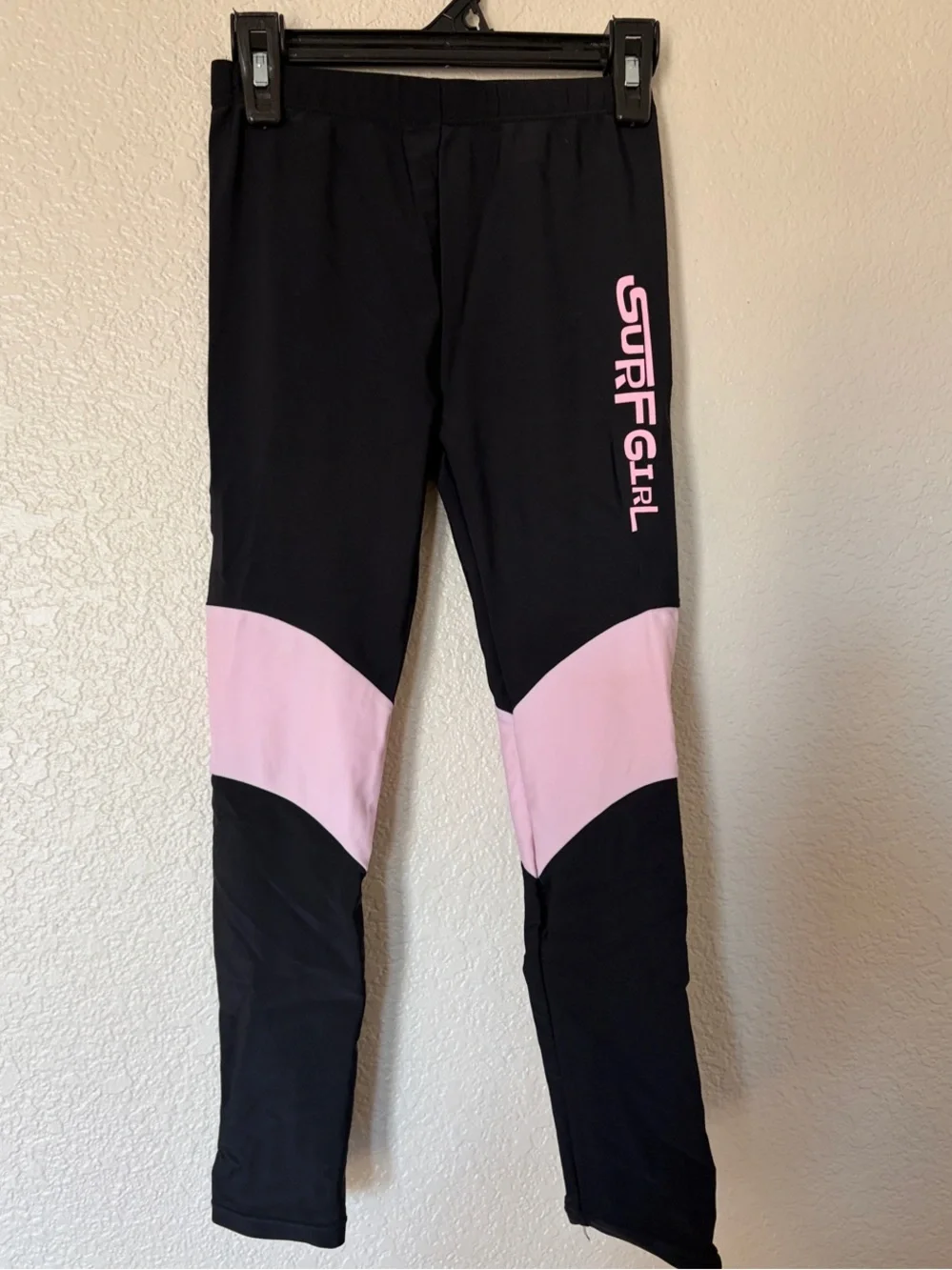 SHEIN Black and Pink Surf Girl Swim Set
